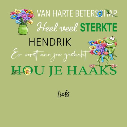 Grappige beterschapskaart met leuk opkikkertje 3