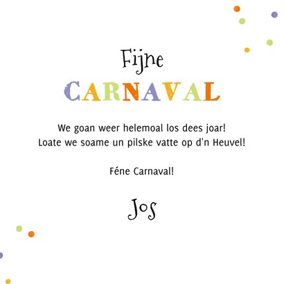 Grappige carnavalskaart bier confetti humor 3