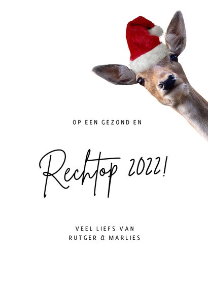 Grappige Corona nieuwjaarskaart - de wereld op z'n kop 3