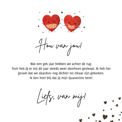Grappige Corona Valentijnskaart - will you be my quarantine? 3