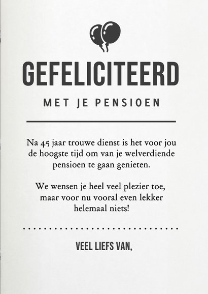 Grappige en originele pensioen tijdschrift felicitatiekaart 3