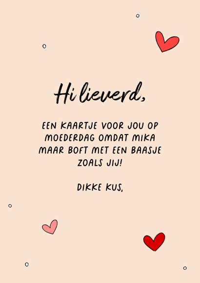 Grappige en schattige moederdagkaart voor een hondenmoeder 3