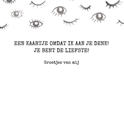 Grappige 'Eye see you' kaart met ogen. Voor elk moment. 3