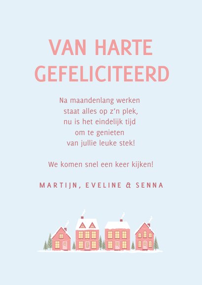 Grappige felicitatiekaart happy new ho ho home | Kaartje2go