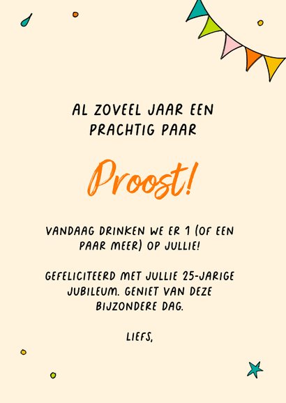 Grappige felicitatiekaart jubileum 'Drunk as a Skunk' 3