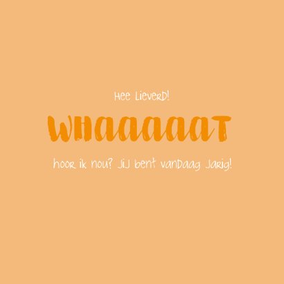 Grappige felicitatiekaart met het gezicht van een leeuw 2