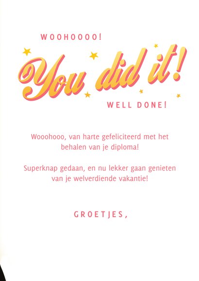 Grappige geslaagd felicitatie kaart met hond 'you smartass' 3