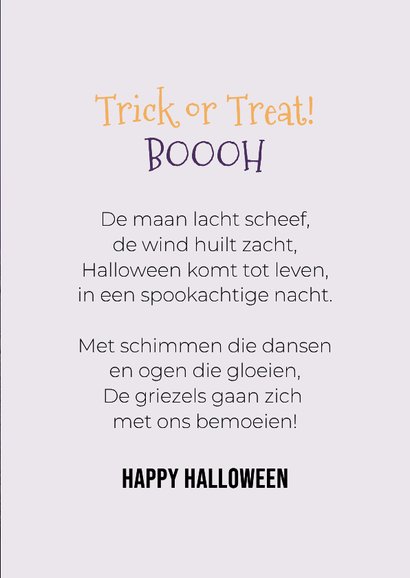Grappige halloween kaart van hond met open bek 3