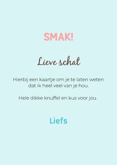 Grappige hondenkaart dikke smakkerd kus door de brievenbus 3