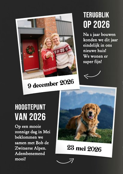 Grappige huisdier kerstkaart hond kat in tijdschrift stijl 2