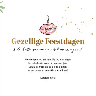 Grappige kerstkaart 'hoogtepunten' satisfyer botanisch foto 3
