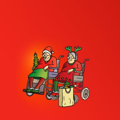 Grappige kerstkaart Kerstomaatjes 2