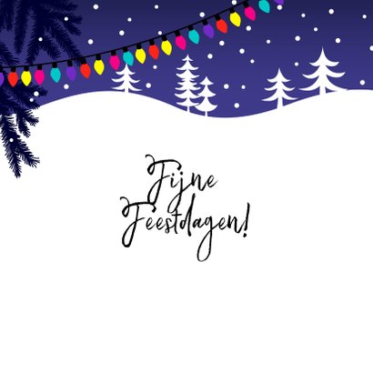 Grappige kerstkaart met luiaard in de sneeuw 2