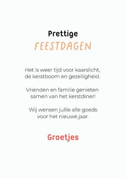 Grappige kerstkaart van hondjes met warme kerstkleding 3