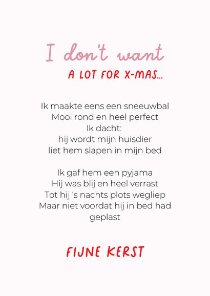 Grappige kerstkaart van vrolijk springende hond 3