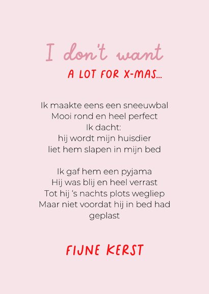 Grappige kerstkaart van vrolijk springende hond 3