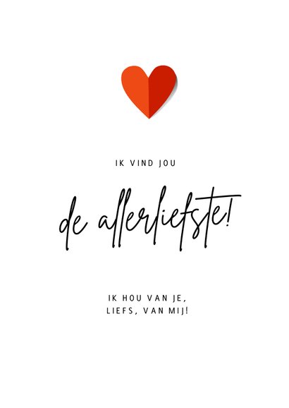 Grappige liefdeskaart met hert - ondersteboven van jou 3