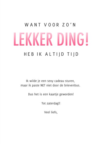 Grappige liefdeskaart met jou een beschuitje willen eten 3