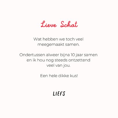 Grappige liefdeskaart van hond met uitgestoken tongetje 3