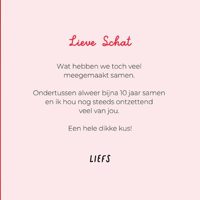 Grappige liefdeskaart van hond met uitgestoken tongetje 3