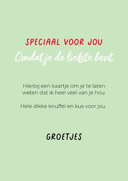 Grappige lieve hondenkaart van hond met roos in bek 3