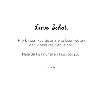 Grappige lieve hondenkaart van twee kussende hondjes 3