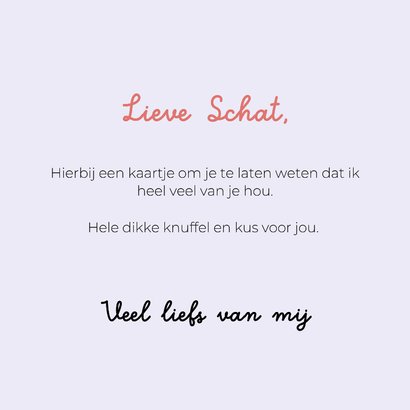 Grappige lieve hondenkaart van twee kussende hondjes  3