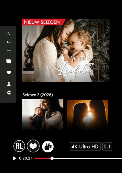 Grappige moederdag kaart met jullie eigen film of tv serie 2