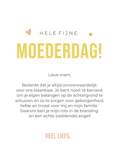 Grappige moederdagkaart - mama je bent een engel! 3