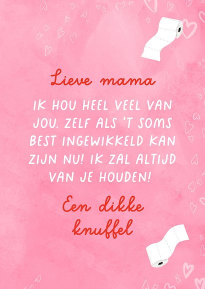Grappige moederdagkaart met mummie 3