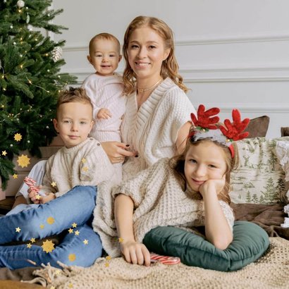 Grappige nieuwjaarskaart vrolijk nieuwjaar glitterbril foto 2