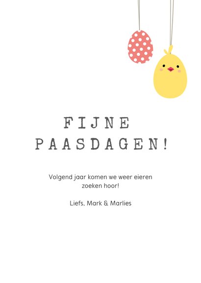 Grappige paaskaart - zo ben ik er toch nog een beetje bij 3