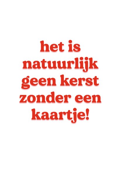 Grappige typografische kerstkaart ho ho ho eens even 2