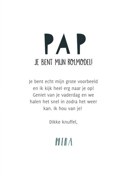 Grappige vaderdag kaart wc rol 'Pap je bent mijn rolmodel' 3