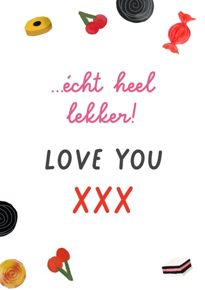 Grappige Valentijnskaart 'Officieel té lekker' 3