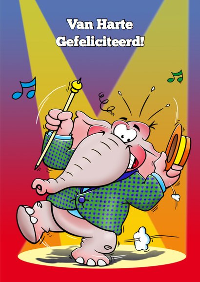 Grappige verjaardag dansende giraf voor een kind 3