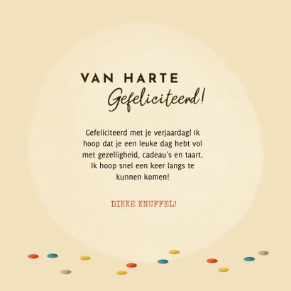 Grappige verjaardagskaart banaan, ballon en typografie 3