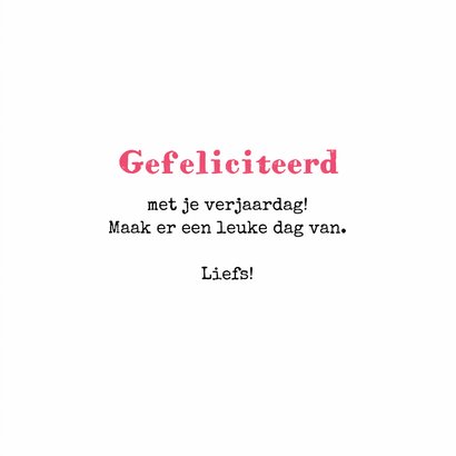 Grappige verjaardagskaart giraf cocktail zomer ballonnen 3