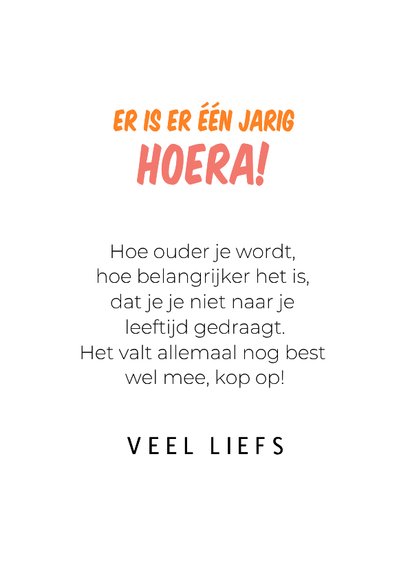 Grappige verjaardagskaart 'holy crab zo oud' hond als krab  3