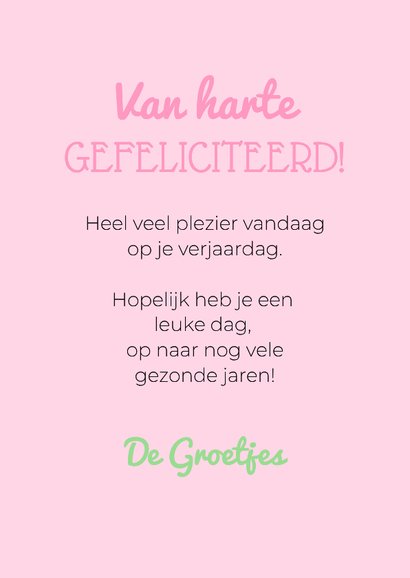Grappige verjaardagskaart hondje feestmuts en pootje 3