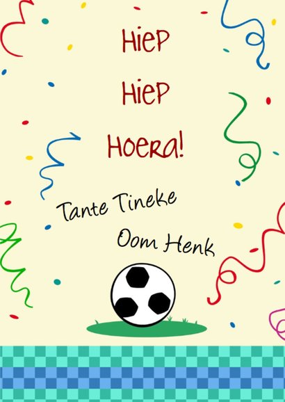 grappige verjaardagskaart jongen met voetbal 3