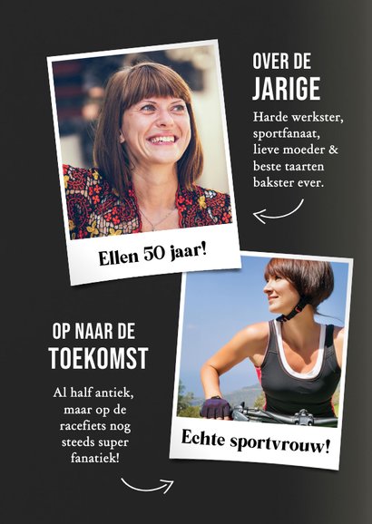 Grappige verjaardagskaart magazine met eigen naam en foto 2