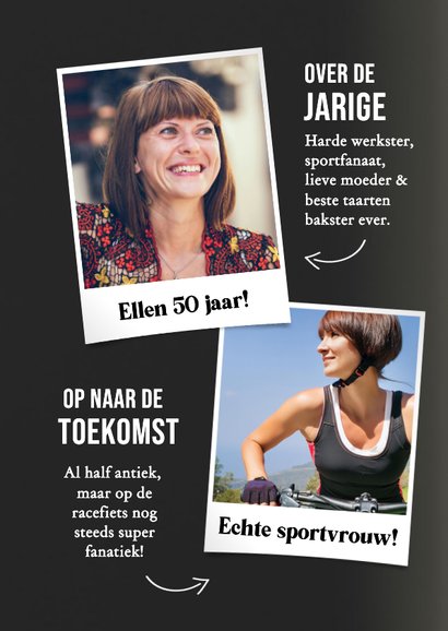 Grappige verjaardagskaart magazine met eigen naam en foto 2