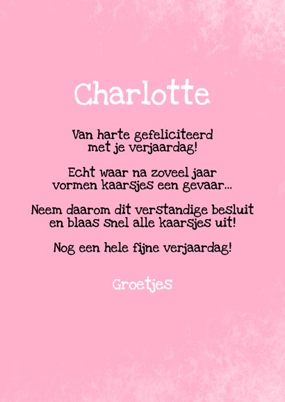 Grappige verjaardagskaart met brandend kaarsje! 3