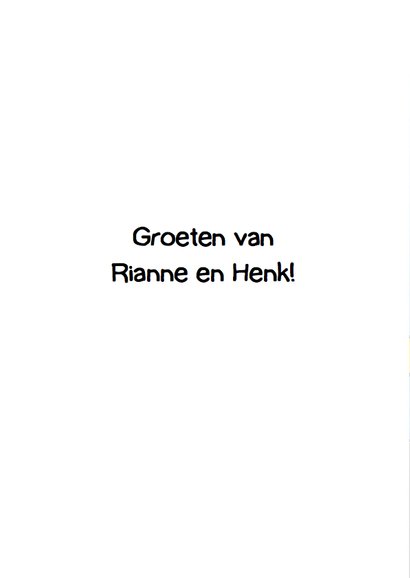Grappige verjaardagskaart met dansende koe en giraf 2
