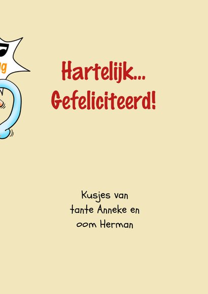 Grappige verjaardagskaart met een hele lange giraf en muizen 3