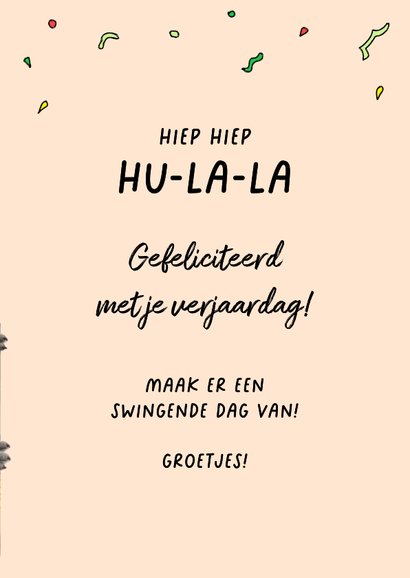 Grappige verjaardagskaart met een hoelahoepende koala 3