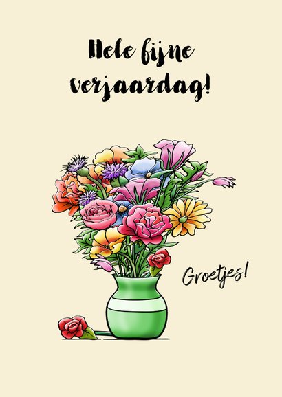 Grappige verjaardagskaart met naam leuke olifant en muis 3
