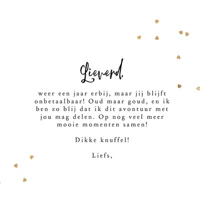 Grappige verjaardagskaart oud maar goud hart foto 3