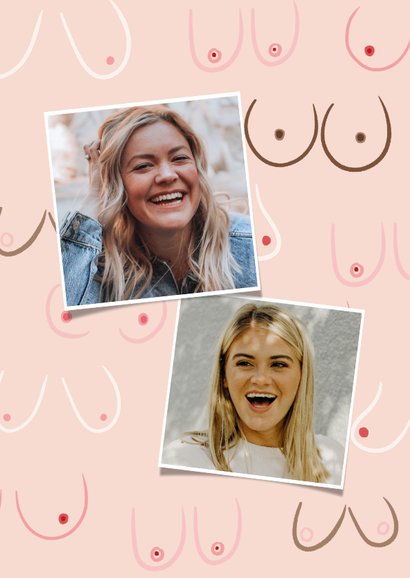 Grappige verjaardagskaart tit's your birthday met foto 2